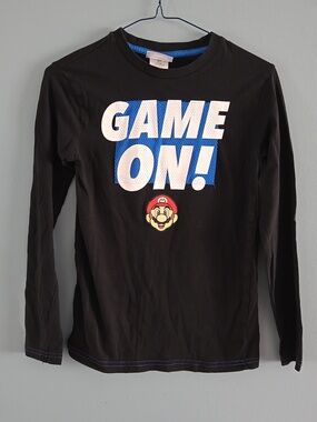 Lg (10-12) Super Mario Long Sleeve Shirt